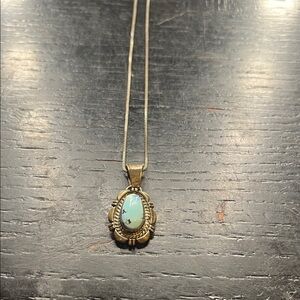 Elegant Turquoise Pendant Necklace